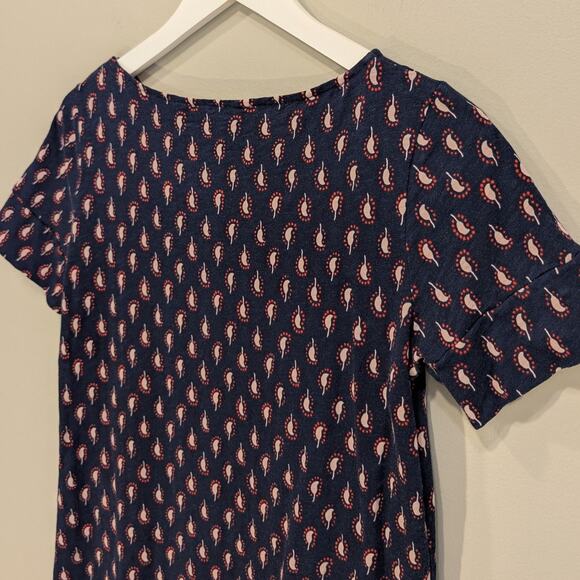 Boden T-Shirt Dress Navy Shift Easy Casual Brunch Church Travel Holiday - Size 8 - Picture 5 of 7
